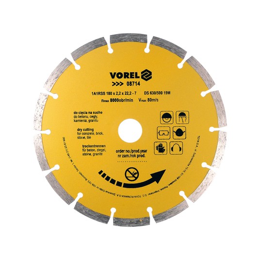 TARCZA DIAMENTOWA 180MM SEGMENTOWA -zdjęcie numer 1