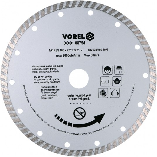 TARCZA DIAMENTOWA 180MM /TURBO/ -zdjęcie numer 1