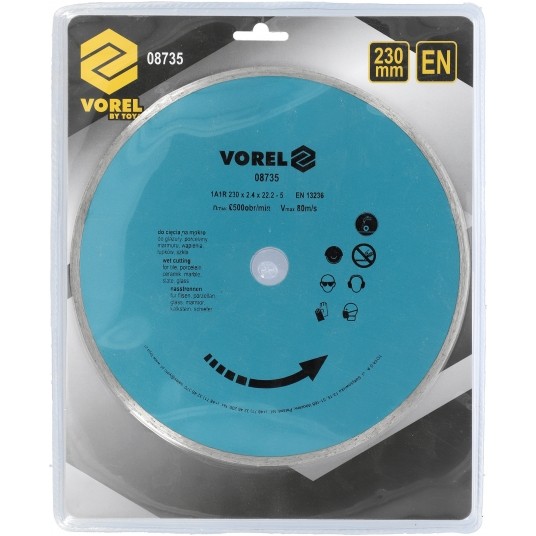 TARCZA DIAMENTOWA 230MM /PEŁNA/ -zdjęcie numer 1