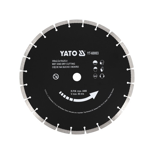 TARCZA DIAMENTOWA DO BETONU 350x25,4MM -zdjęcie numer 1