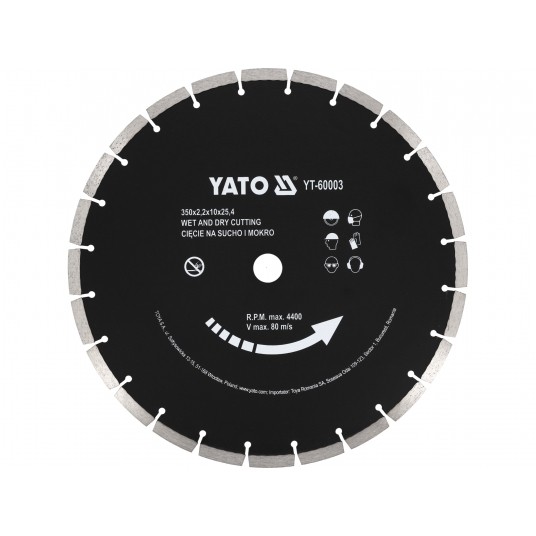 TARCZA DIAMENTOWA DO BETONU 350x25,4MM -zdjęcie numer 1