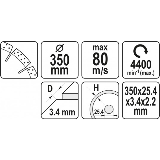 TARCZA DIAMENTOWA DO BETONU 350x25,4MM -zdjęcie numer 5