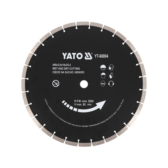 TARCZA DIAMENTOWA DO BETONU 400x25,4MM -zdjęcie numer 1