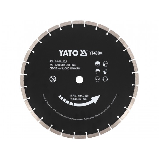 TARCZA DIAMENTOWA DO BETONU 400x25,4MM -zdjęcie numer 1