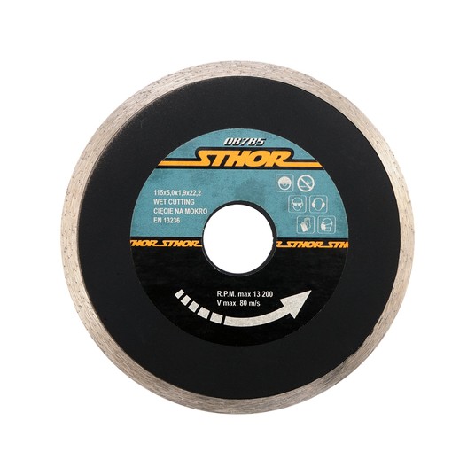 TARCZA DIAMENTOWA PEŁNA - EN 115MM -zdjęcie numer 1