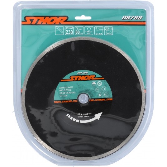 TARCZA DIAMENTOWA PEŁNA - EN 230MM -zdjęcie numer 3