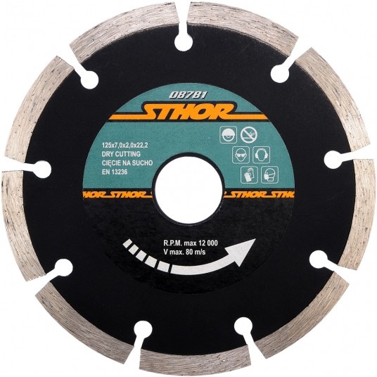 TARCZA DIAMENTOWA "SEGMENT" - HS 125MM -zdjęcie numer 1