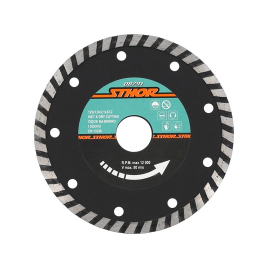 TARCZA DIAMENTOWA "TURBO" - 125MM -zdjęcie numer 1