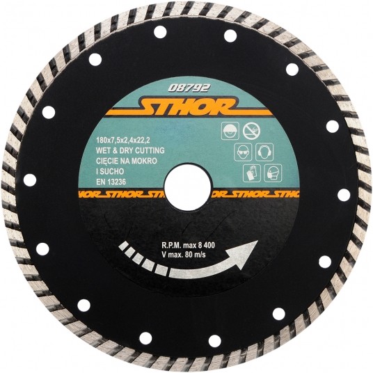 TARCZA DIAMENTOWA "TURBO" - 180MM -zdjęcie numer 1