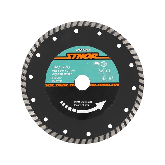 TARCZA DIAMENTOWA "TURBO" - 180MM -zdjęcie numer 1