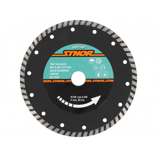 TARCZA DIAMENTOWA "TURBO" - 180MM -zdjęcie numer 1