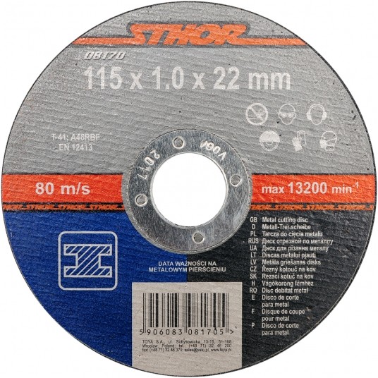 TARCZA DO CIĘCIA METALU 115X1X22 -zdjęcie numer 1