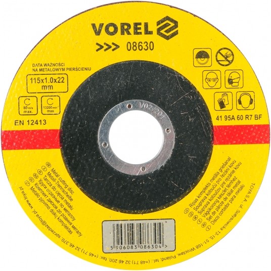 TARCZA DO CIĘCIA METALU 115X1X22 -zdjęcie numer 1