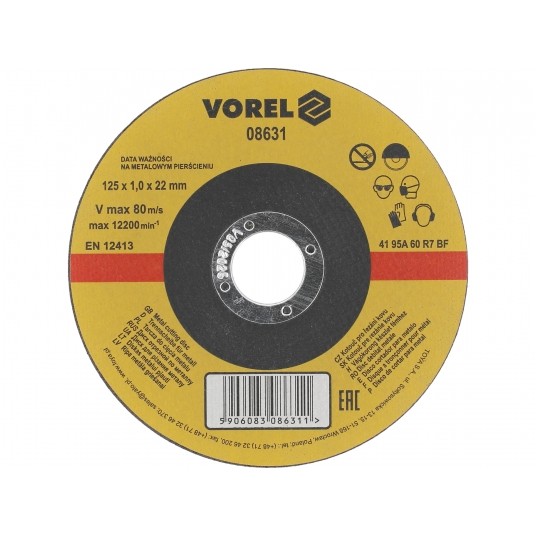 TARCZA DO CIĘCIA METALU 125X1X22 -zdjęcie numer 1