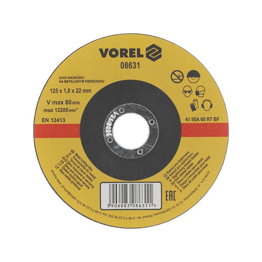 TARCZA DO CIĘCIA METALU 125X1X22 -zdjęcie numer 1