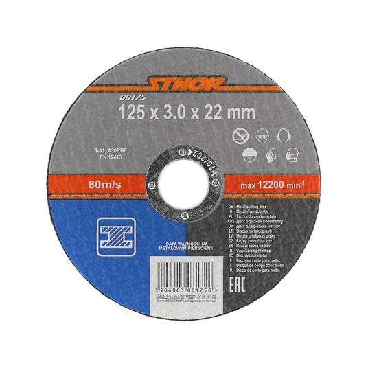 TARCZA DO CIĘCIA METALU 125X3,0X22 -zdjęcie numer 1