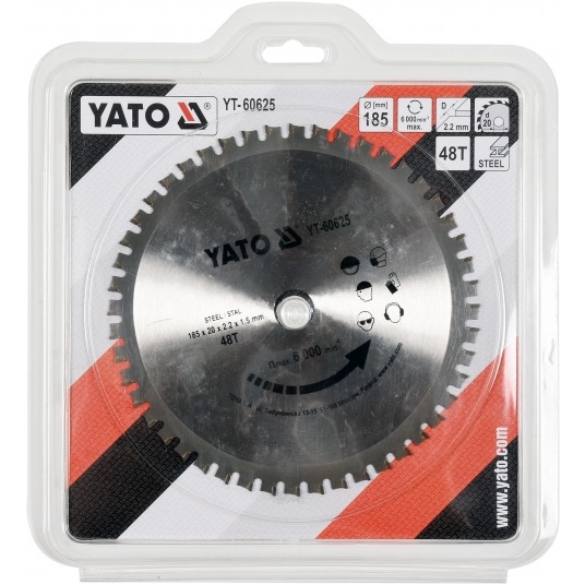 TARCZA DO CIĘCIA METALU 185/48T 20MM -zdjęcie numer 2