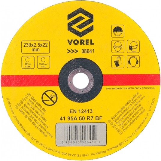TARCZA DO CIĘCIA METALU 230X2,5X22 -zdjęcie numer 1