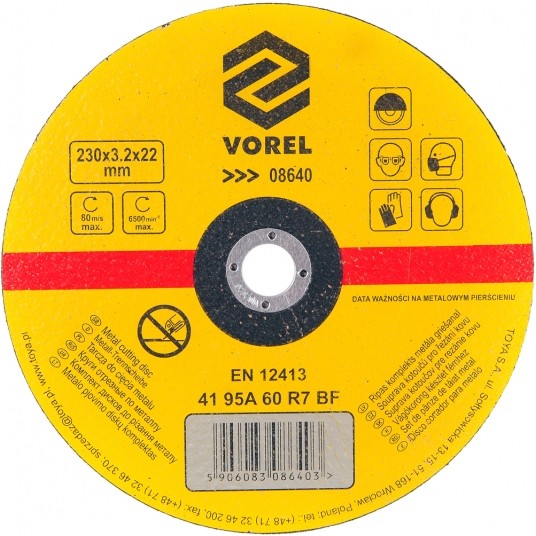 TARCZA DO CIĘCIA METALU 230X3,2X22 -zdjęcie numer 1