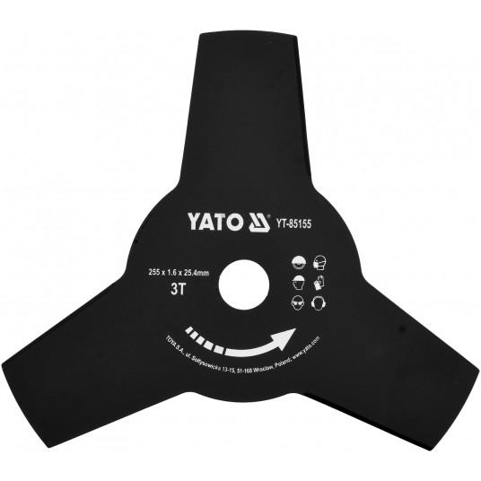 TARCZA DO PODKASZARKI 255MM 25,4MM -zdjęcie numer 1