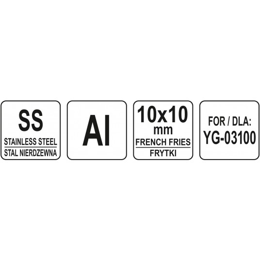 TARCZA DO SZATKOWNICY FRYTKA 10X10MM -zdjęcie numer 3