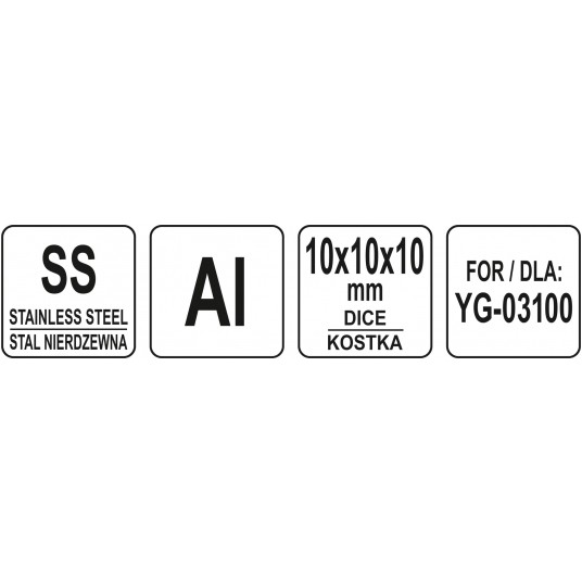 TARCZA DO SZATKOWNICY KOSTKA 10X10X10MM -zdjęcie numer 3
