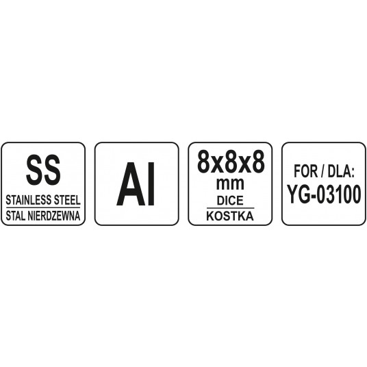 TARCZA DO SZATKOWNICY KOSTKA 8X8X8MM -zdjęcie numer 3