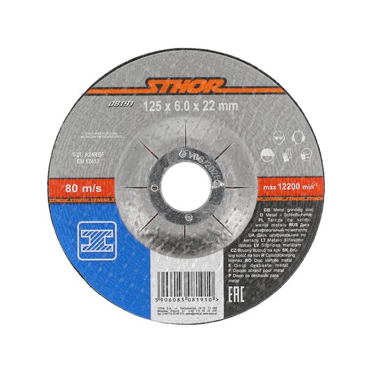 TARCZA DO SZLIFOWANIA METALU 125X6,0X22 -zdjęcie numer 1