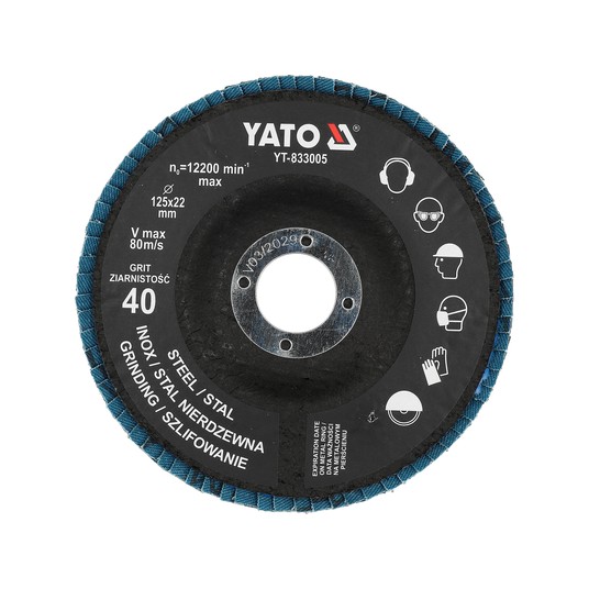 TARCZA LIST. NIEB. P40 125MM -zdjęcie numer 1