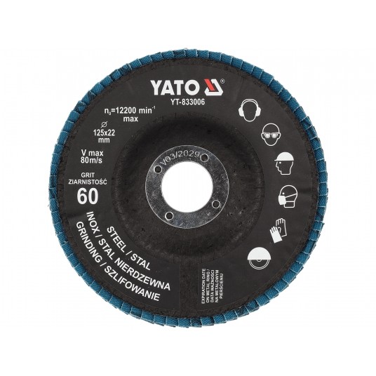 TARCZA LIST. NIEB. P60 125MM -zdjęcie numer 1