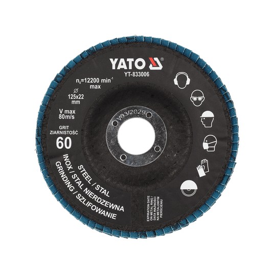 TARCZA LIST. NIEB. P60 125MM -zdjęcie numer 1
