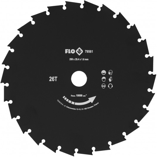 TARCZA PRZECINAK. DO KOSY 250MM / 25,4MM -zdjęcie numer 1