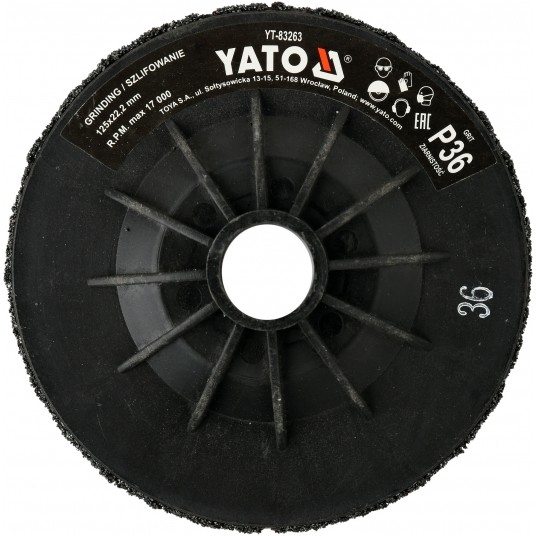TARCZA SZLIFIERSKA UNIWERSALNA 125MM P36 -zdjęcie numer 2