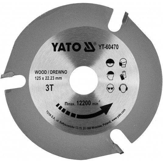 TARCZA TCT DO CIĘCIA DREWNA 125MM/22/3T YA -zdjęcie numer 1