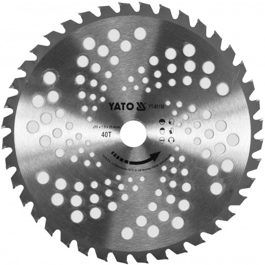 TARCZA TCT DO PODKASZAREK 255MM 25,4MM -zdjęcie numer 1