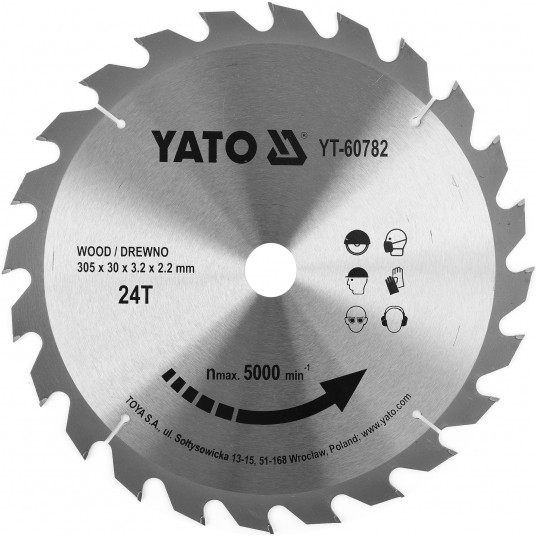TARCZA WIDIOWA DO DREWNA 305X24TX30MM -zdjęcie numer 1