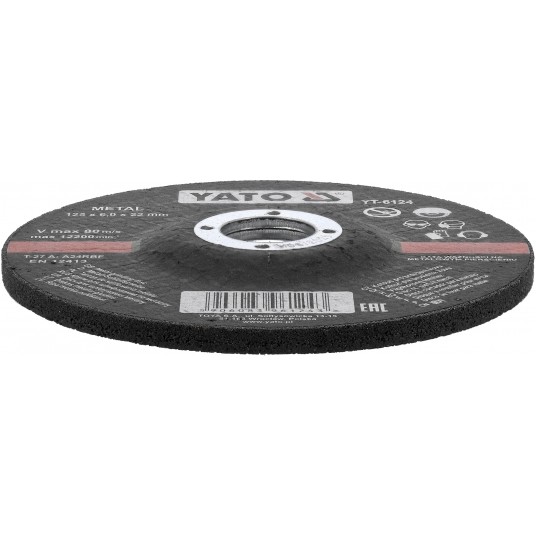 TARCZA WYPUKŁA DO SZLIF. METALU 125x6,0 -zdjęcie numer 3
