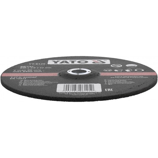 TARCZA WYPUKŁA DO SZLIF. METALU 230x6,0 -zdjęcie numer 3