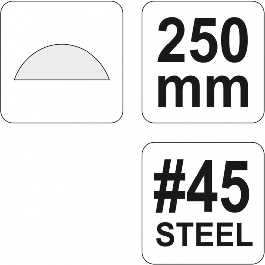 TARNIK DO DREWNA PÓŁOKRĄGŁY 250MM #45 -zdjęcie numer 3