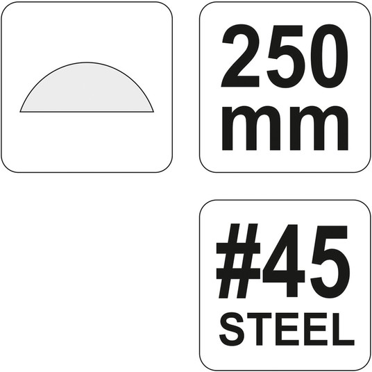 TARNIK DO DREWNA PÓŁOKRĄGŁY 250MM #45 -zdjęcie numer 3