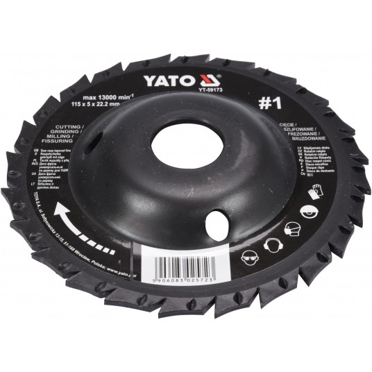 TARNIK WYPUKŁY Z PIŁĄ 115MM NR1 -zdjęcie numer 3