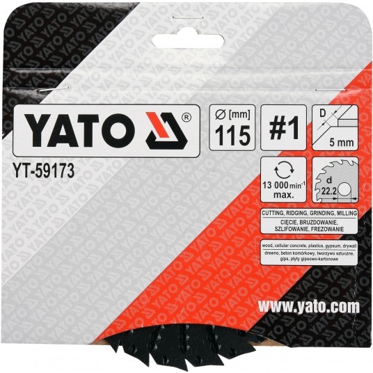 TARNIK WYPUKŁY Z PIŁĄ 115MM NR1 -zdjęcie numer 4