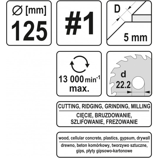 TARNIK WYPUKŁY Z PIŁĄ 125MM NR1 -zdjęcie numer 5