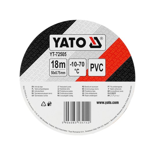 TAŚMA ANTYPOŚLIZG ŻÓŁ-CZAR 50MM X 18M -zdjęcie numer 3