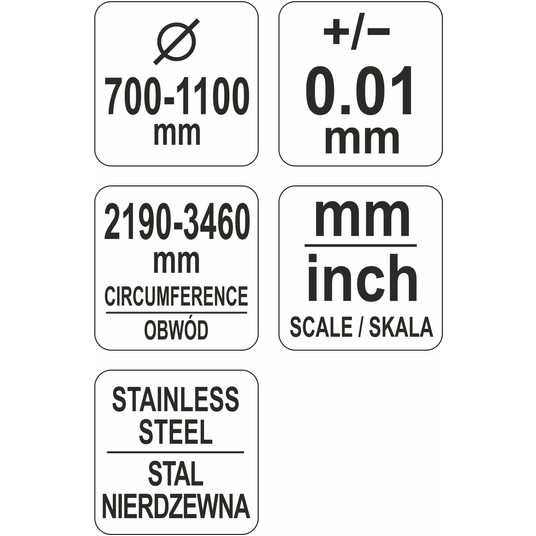 TAŚMA DO POMIARU ŚREDNICY I OBWODU -zdjęcie numer 3