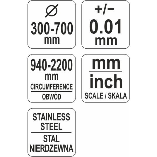 TAŚMA DO POMIARU ŚREDNICY I OBWODU -zdjęcie numer 3