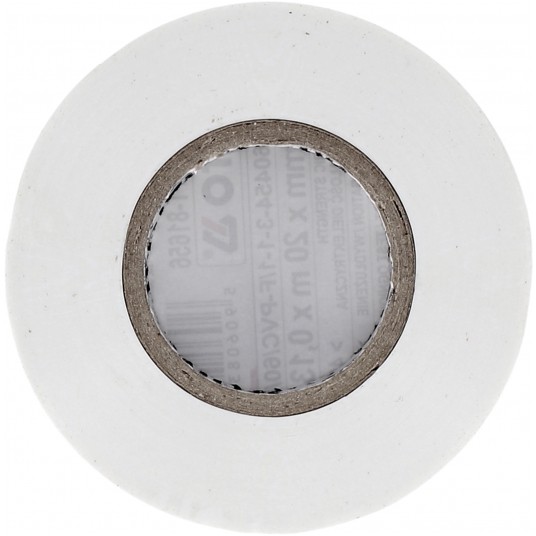 TAŚMA ELEKTROIZOLACYJNA 19MMX20M BIAŁA -zdjęcie numer 2