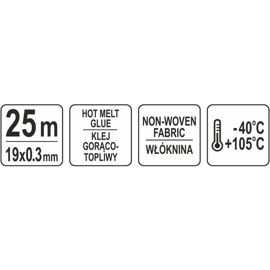 TAŚMA PARCIANA DO WIĄZEK KABLI 25M 19MM -zdjęcie numer 4