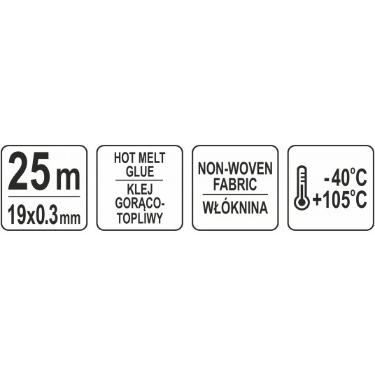 TAŚMA PARCIANA DO WIĄZEK KABLI 25M 19MM -zdjęcie numer 4