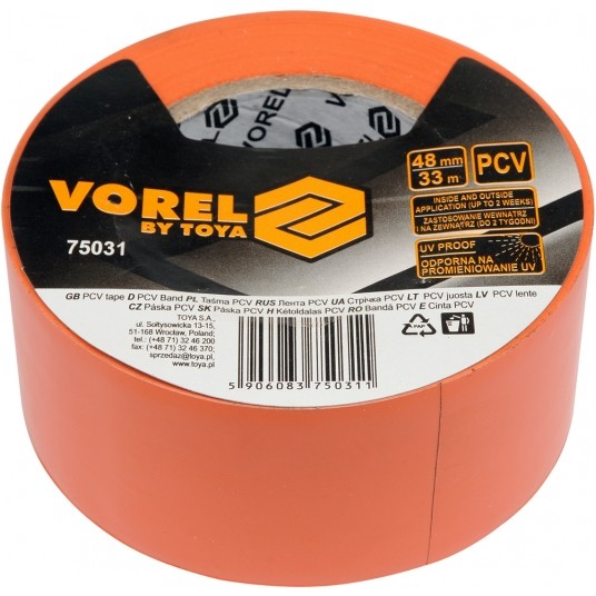 TAŚMA PVC DO UŻYTKU ZEWNĘTRZ. 48mmx33m -zdjęcie numer 2